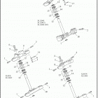 XL883L 4CR2 SUPERLOW (2018) FORK BRACKETS, FRONT