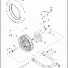 XL1200NS 1LP3 IRON 1200 (2018) WHEELS, REAR, CAST - XL883L, XL883N, XL1200CX, XL1200NS,...