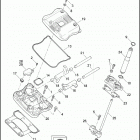 XL1200NS 1LP3 IRON 1200 (2018) ROCKER ARM ASSEMBLY AND PUSHRODS