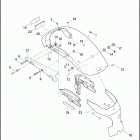 XL1200NS 1LP3 IRON 1200 (2018) FENDERS, REAR - XL883N, XL1200X, XL1200X ANX, XL1200NS, ...
