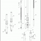 XL883N 4LE2 IRON 883 (2018) FORK, FRONT - XL883N
