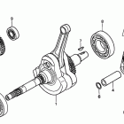 TRX500TM Коленчатый вал и поршень