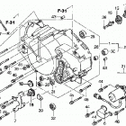 TRX350TE Front crankcase cover (at)