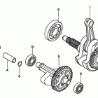 TRX400EX Коленчатый вал и поршень