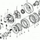 TRX350TE Сцепление