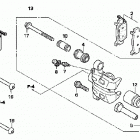 TRX500TM Передний тормозной суппорт
