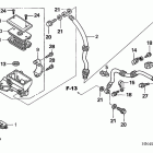 TRX350TE Главный тормозной цилиндр -передний