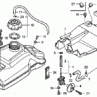TRX400EX Топливный бак