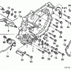 TRX350TE Крышка картера задняя