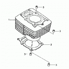 TRX350TE Цилиндр