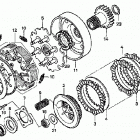TRX500TM Сцепление