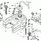 TRX350TE Топливный бак