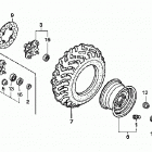 TRX500TM Переднее колесо