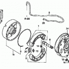 TRX500TM Задний тормоз