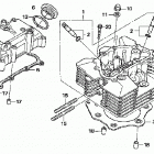 TRX500TM Головка цилиндра