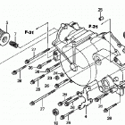 TRX350FM Front crankcase cover (mt)