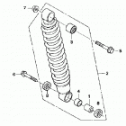 TRX350TE Задний амортизатор
