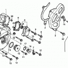 TRX400EX Крышка картера левая