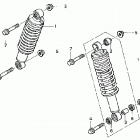 TRX350TE Передние аммортизаторы