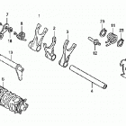 TRX400EX Shift drum @ shift fork ('05-'06)