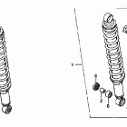 TRX500TM Задний амортизатор