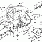 TRX350TE Front crankcase cover    (at)