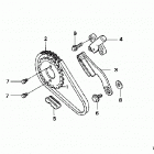 TRX500TM Цепь ГРМ