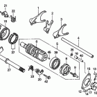 TRX300EX Gearshift drum           (trx300ex''''''''''''''''''''''...