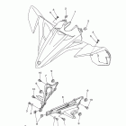 YFZ450RYL/YFZ450RYW Переднее крыло