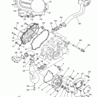 Wolverine 450 4WD YFM45FXYL Крышка картера двигателя
