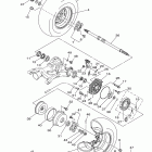 Wolverine 350 2WD YFM35XYL Заднее колесо