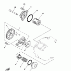 BRUIN 250 2WD YFM25BV Масляный насос