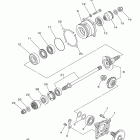 Grizzly 700 FI EPS 4WD Hunte YFM7FGPHY Промежуточный ведущий вал