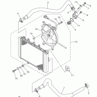 GRIZZLY 700 4WD YFM7FGAGR Радиатор и Патрубки