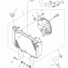 YFZ450RYL/YFZ450RYW Радиатор и Патрубки