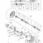 Wolverine 450 4WD YFM45FXYL Переднее колесо