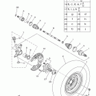 Grizzly 700 FI 4wd Hunter YFM7FGHY Переднее колесо