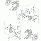 RAPTOR 250 YFM25RBL/YFM25RBW Передний тормозной суппорт