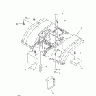 Grizzly 450 4WD Hunter YFM45FGHY Заднее крыло