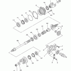 GRIZZLY 450 EPS 4WD HUNTER YFM45FGPHB Промежуточный ведущий вал