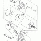 Raptor 350 YFM35RBW Стартер электрический