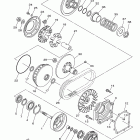 Grizzly 700 FI EPS 4WD Hunte YFM7FGPHY Сцепление