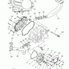 Grizzly 450 4WD Hunter YFM45FGHY Крышка картера двигателя