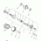 KODIAK 450 REAL TREE YFM450FAHR Коленчатый вал и Поршень