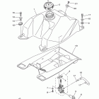 Wolverine 350 2WD YFM35XYL Топливный бак