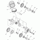 RAPTOR 700R YFM7RAW/YFM7RAL Коленчатый вал и Поршень