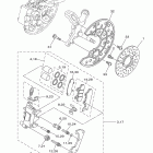 YFZ450RYL/YFZ450RYW Передний тормозной суппорт