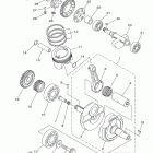 RAPTOR 250 YFM25RBL/YFM25RBW Коленчатый вал и Поршень