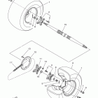 YFZ450 YFZ45BB/YFZ45BW Заднее колесо