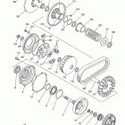 GRIZZLY 350 4WD HUNTER YFM35FGHB Сцепление